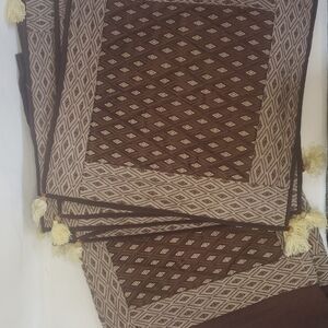 NEW HANDMADE in India Embroidered Set of 7 Decorative Accent Pillow Cases